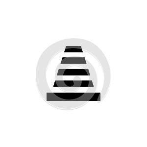 Construction cone vector icon